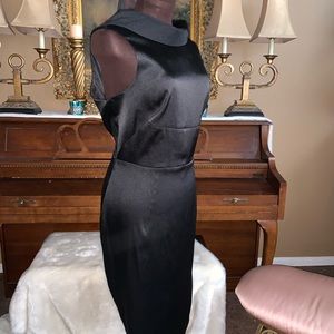 Cocktail  Dress Black V-Shape Back and Sleeveless